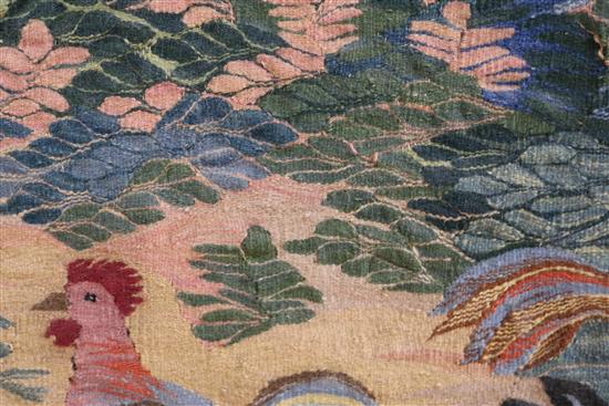 An Egyptian tapestry of ducks, rabbits and chickens